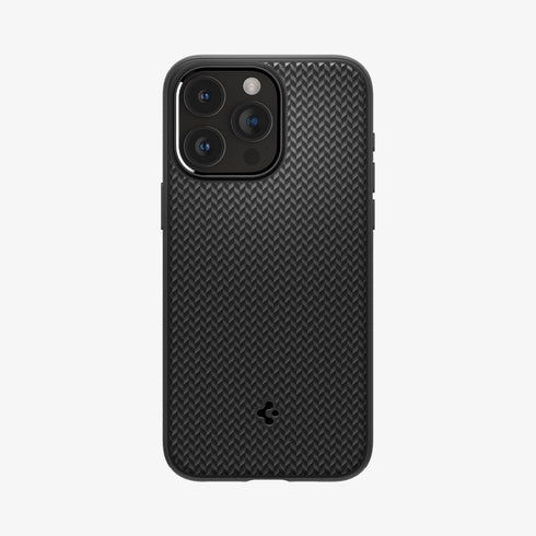 ACS06597 - iPhone 15 Pro Max Case Mag Armor (MagFit) in matte black showing the back